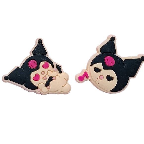 Sanrio Kuromi 2 PC Croc Charm Set - Picture 1 of 4